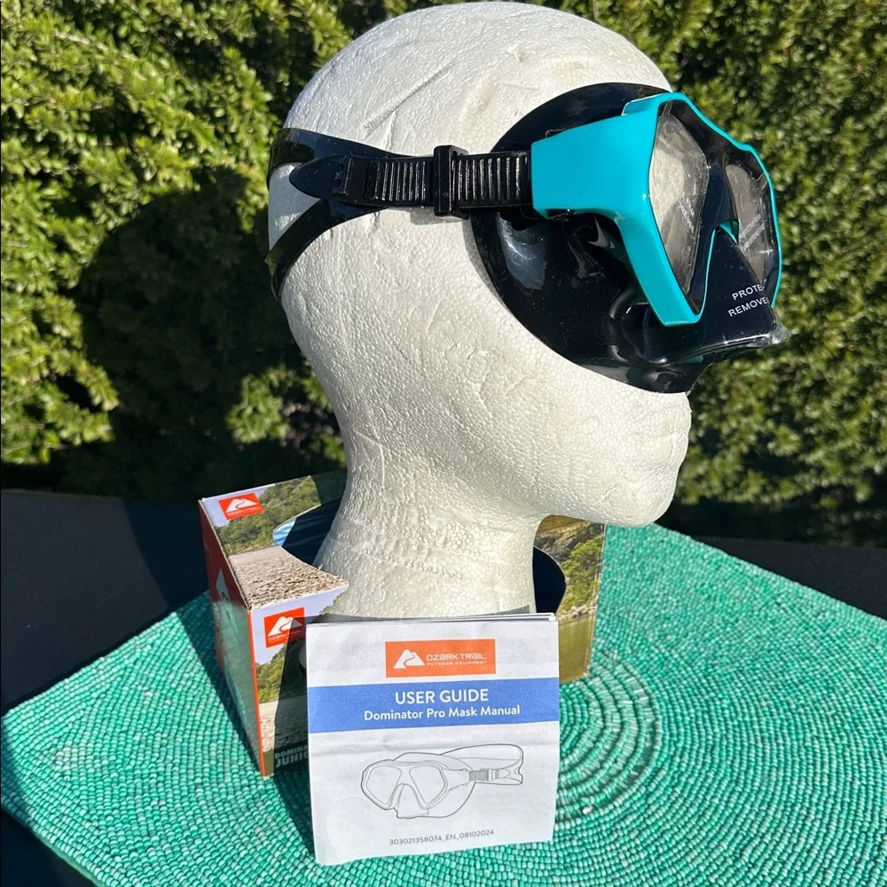 Ozark Trail Jr. Dominator ProYouth Mask teal/black-brand new-originally packaged